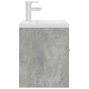 Mobile da Bagno con Lavabo Integrato e Rubinetto Grigio Cemento 3324888