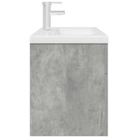 Mobile da Bagno con Lavabo Integrato e Rubinetto Grigio Cemento 3324890