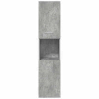Set Mobili da Bagno 5 pz Grigio Cemento in Legno Multistrato 3324895