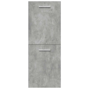 Set Mobili da Bagno 5 pz Grigio Cemento in Legno Multistrato 3324895