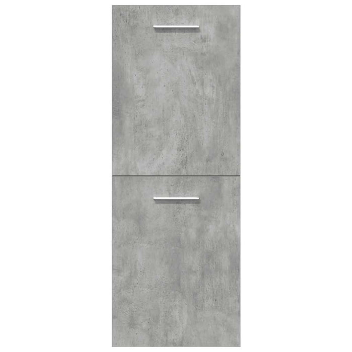 Set Mobili da Bagno 5 pz Grigio Cemento in Legno Multistrato 3324895