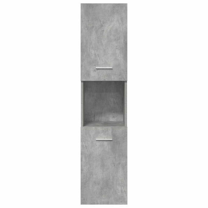 Set Mobili da Bagno 5 pz Grigio Cemento in Legno Multistrato 3324897