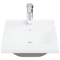 Set Mobili da Bagno 4 pz Grigio Cemento in Legno Multistrato 3324898