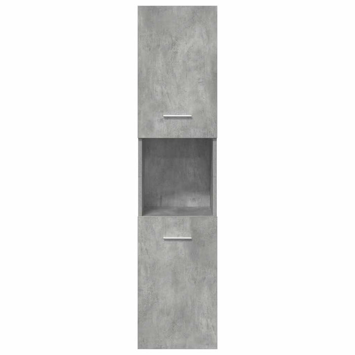 Set Mobili da Bagno 4 pz Grigio Cemento in Legno Multistrato 3324900