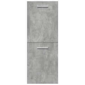 Set Mobili da Bagno 4 pz Grigio Cemento in Legno Multistrato 3324901