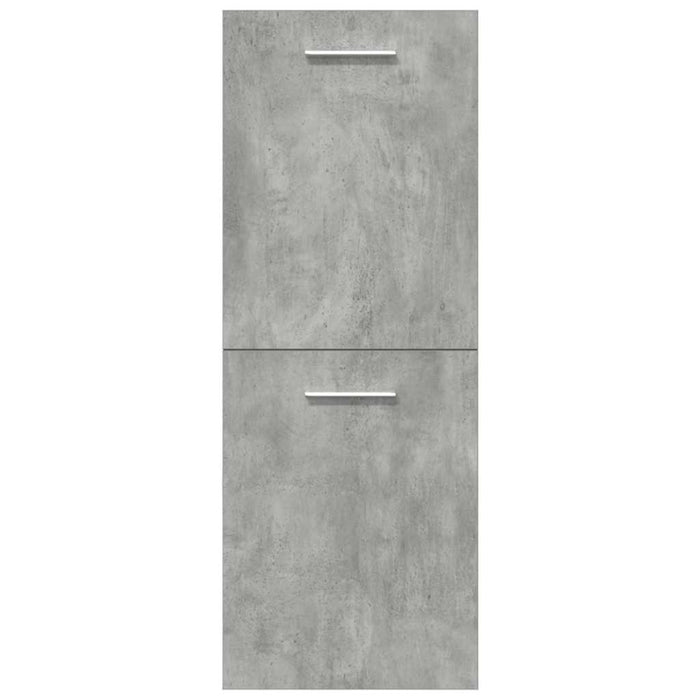 Set Mobili da Bagno 4 pz Grigio Cemento in Legno Multistrato 3324902