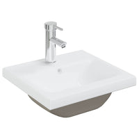 vidaXL Set Mobili da Bagno 5 pz Grigio Cemento in Legno Multistrato