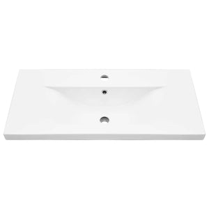 Set Mobili da Bagno 3 pz Grigio Cemento in Legno Multistrato 3324912