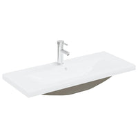 Set Mobili da Bagno 2 pz Grigio Cemento in Legno Multistrato