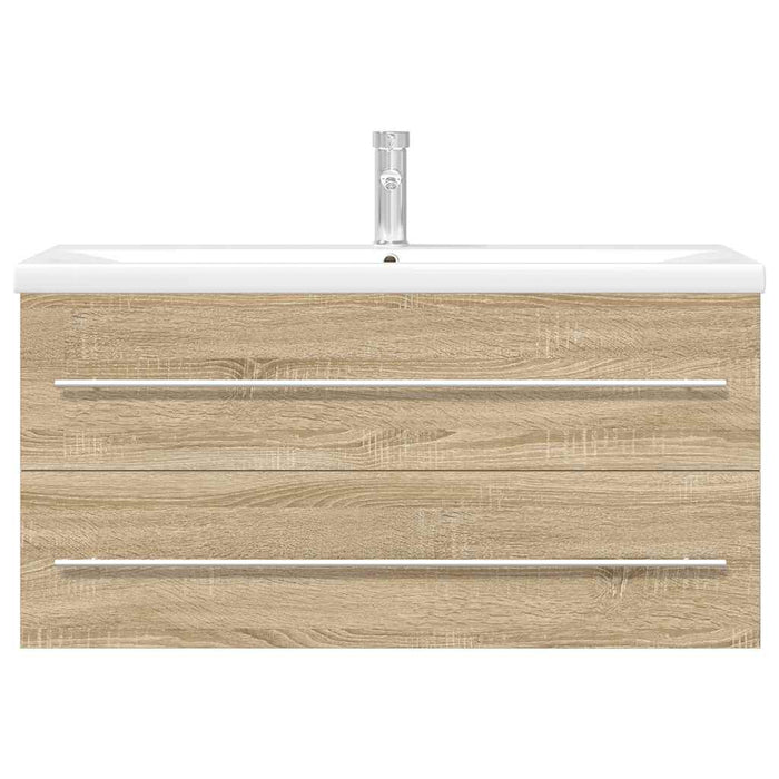 Set Mobili da Bagno 2 pz Rovere Sonoma in Legno Multistrato 3324966