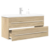 Set Mobili da Bagno 2 pz Rovere Sonoma in Legno Multistrato 3324966