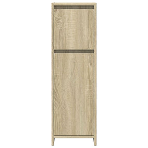 vidaXL Set Mobili da Bagno 3 pz Rovere Sonoma in Legno Multistrato