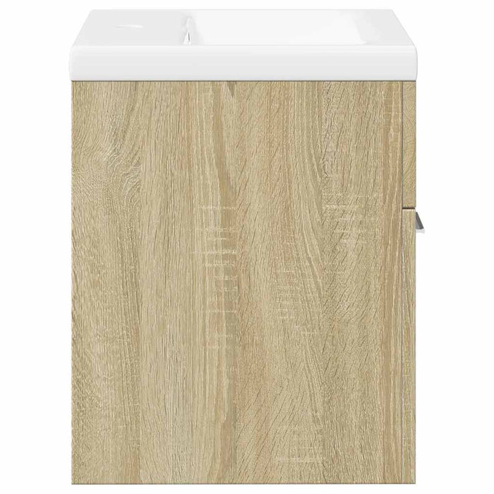 Set Mobili da Bagno 2 pz Rovere Sonoma in Legno Multistrato 3324982