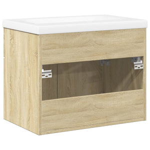 Mobile da Bagno con Lavabo Integrato Rovere Sonoma