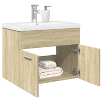 Mobile da Bagno con Lavabo Integrato Rovere Sonoma
