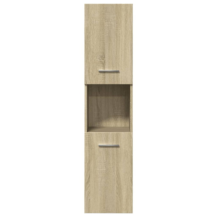 vidaXL Set Mobili da Bagno 3 pz Rovere Sonoma in Legno Multistrato