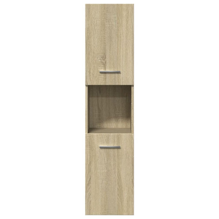 Set Mobili da Bagno 3 pz Rovere Sonoma in Legno Multistrato 3324993