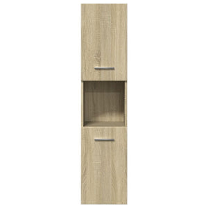 Set Mobili da Bagno 3 pz Rovere Sonoma in Legno Multistrato 3324993