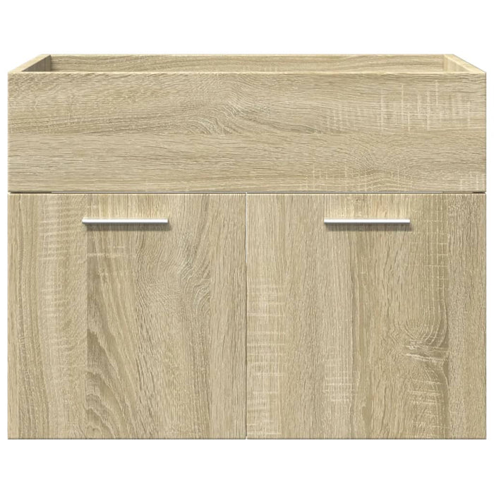 Set Mobili da Bagno 3 pz Rovere Sonoma in Legno Multistrato 3324996