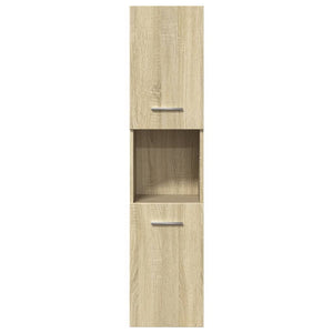 Set Mobili da Bagno 4 pz Rovere Sonoma in Legno Multistrato 3324998