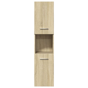 vidaXL Set Mobili da Bagno 4 pz Rovere Sonoma in Legno Multistrato