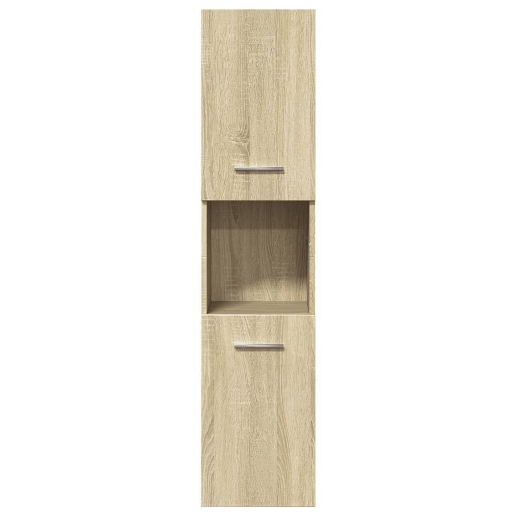 Set Mobili da Bagno 5 pz Rovere Sonoma in Legno Multistrato 3325002