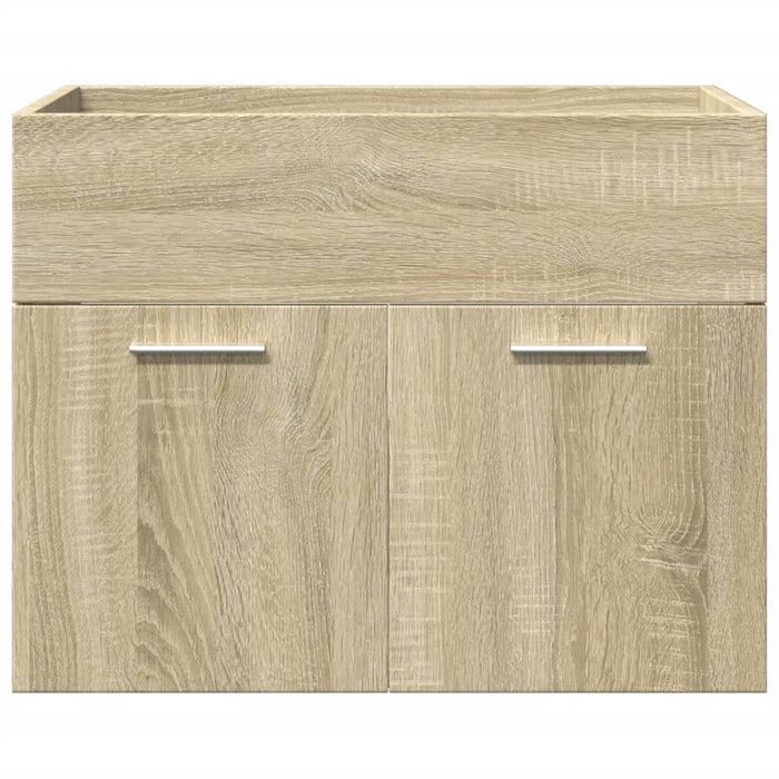 Set Mobili da Bagno 4 pz Rovere Sonoma in Legno Multistrato 3325008
