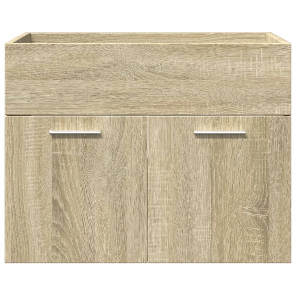 Set Mobili da Bagno 4 pz Rovere Sonoma in Legno Multistrato 3325008