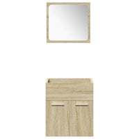 Set Mobili da Bagno 5 pz Rovere Sonoma in Legno Multistrato 3325010