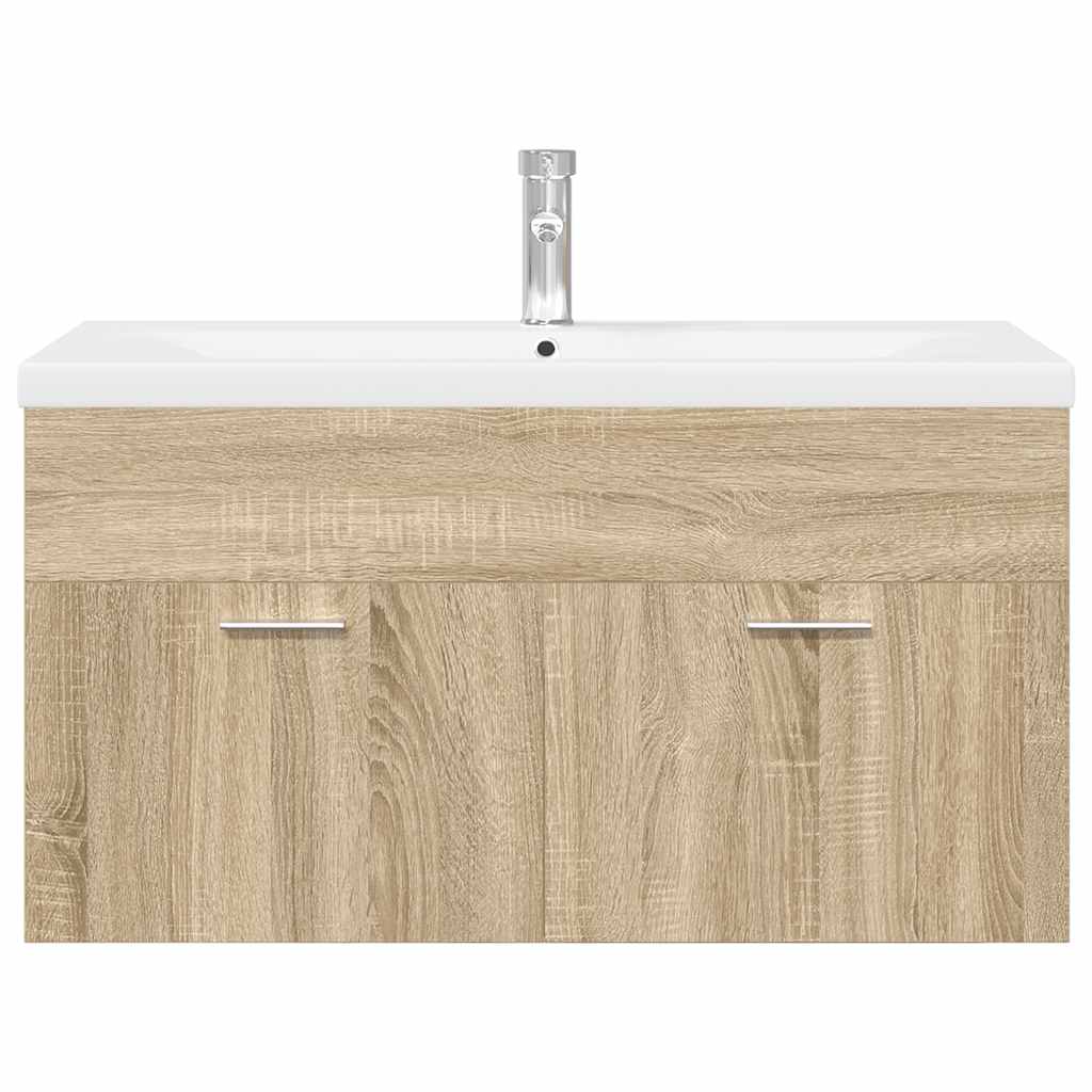 Mobile da Bagno con Lavabo Integrato Rovere Sonoma 3325016