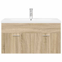 Mobile da Bagno con Lavabo Integrato Rovere Sonoma 3325016
