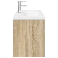 Mobile da Bagno con Lavabo Integrato Rovere Sonoma