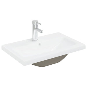 vidaXL Set Mobili da Bagno 3 pz Rovere Sonoma in Legno Multistrato