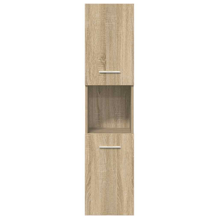 Set Mobili da Bagno 5 pz Rovere Sonoma in Legno Multistrato 3325020