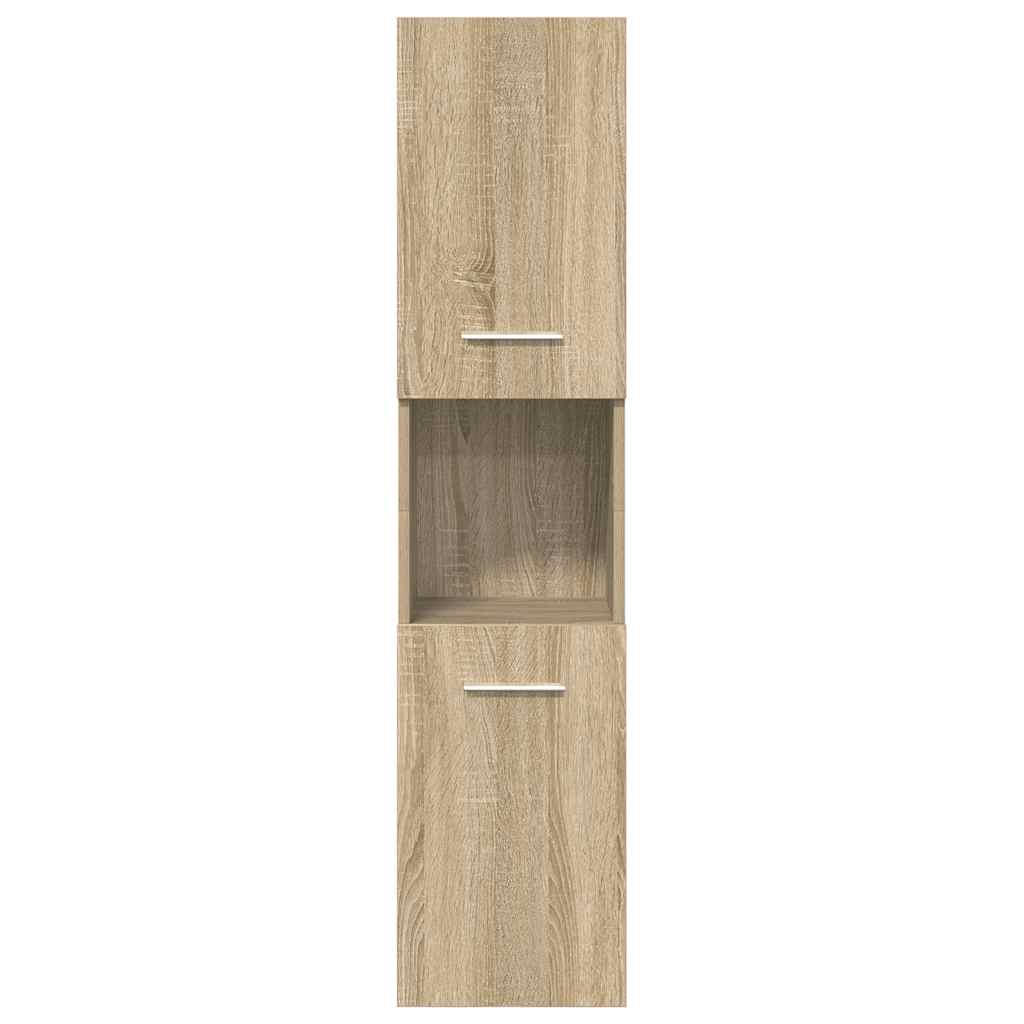 Set Mobili da Bagno 5 pz Rovere Sonoma in Legno Multistrato 3325021