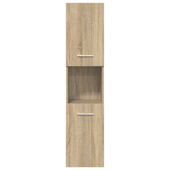Set Mobili da Bagno 4 pz Rovere Sonoma in Legno Multistrato 3325023