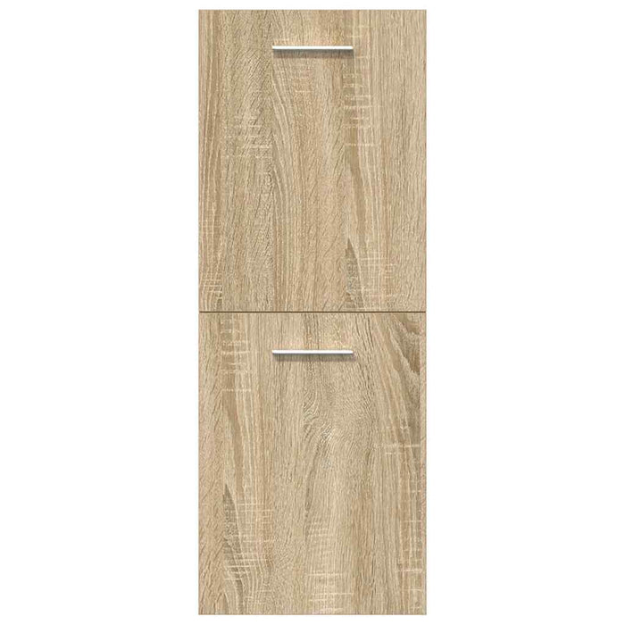 vidaXL Set Mobili da Bagno 4 pz Rovere Sonoma in Legno Multistrato