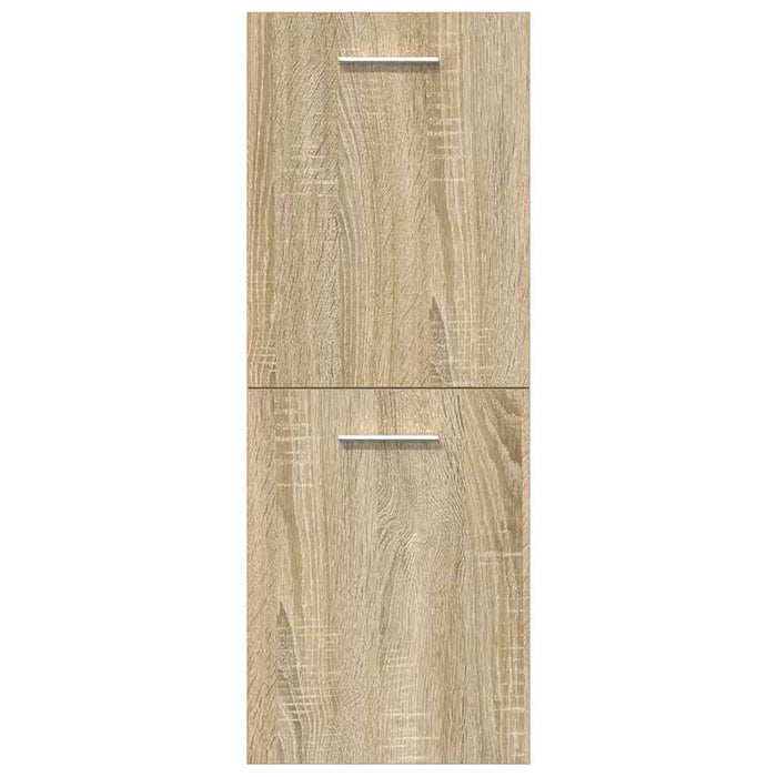 vidaXL Set Mobili da Bagno 4 pz Rovere Sonoma in Legno Multistrato