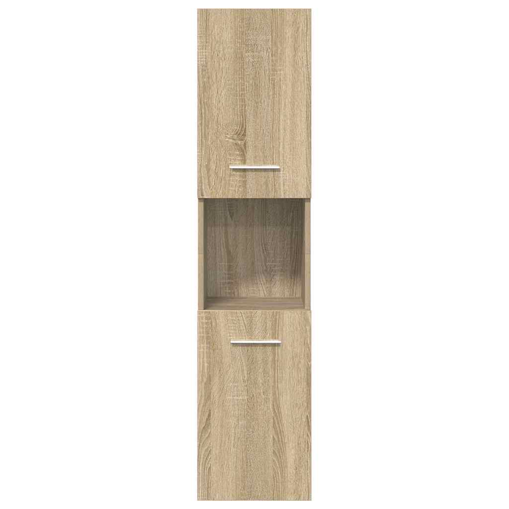 Set Mobili da Bagno 5 pz Rovere Sonoma in Legno Multistrato 3325029