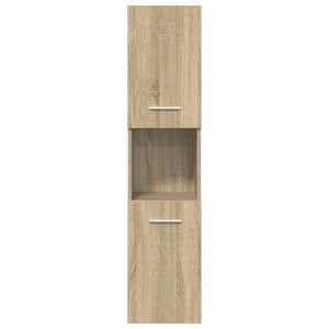 Set Mobili da Bagno 5 pz Rovere Sonoma in Legno Multistrato 3325029
