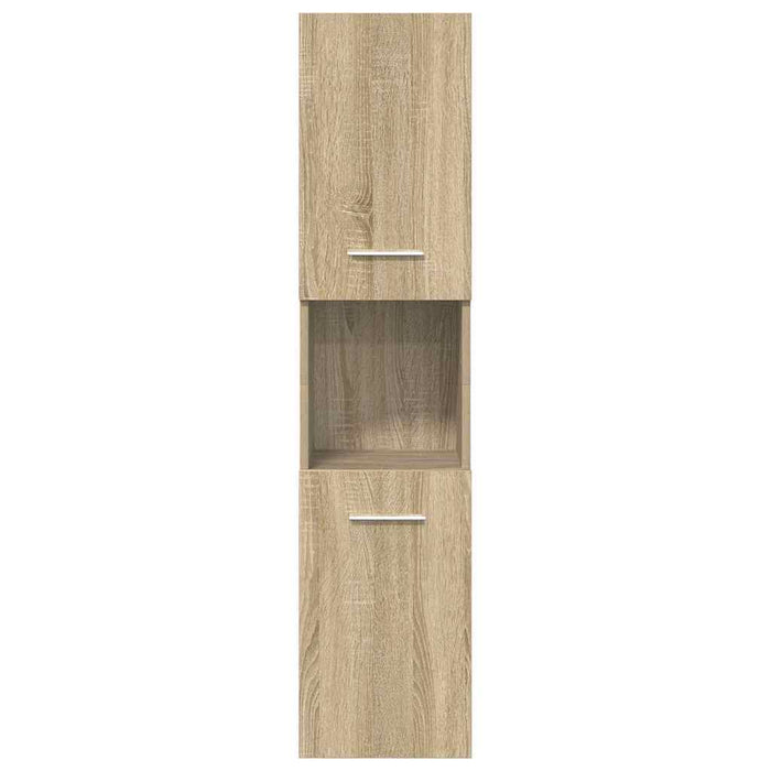 Set Mobili da Bagno 5 pz Rovere Sonoma in Legno Multistrato 3325029