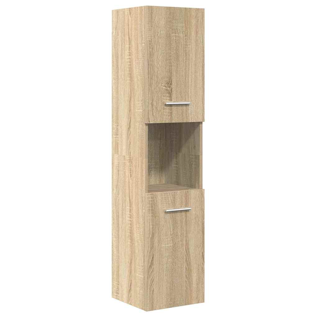 Set Mobili da Bagno 5 pz Rovere Sonoma in Legno Multistrato 3325029