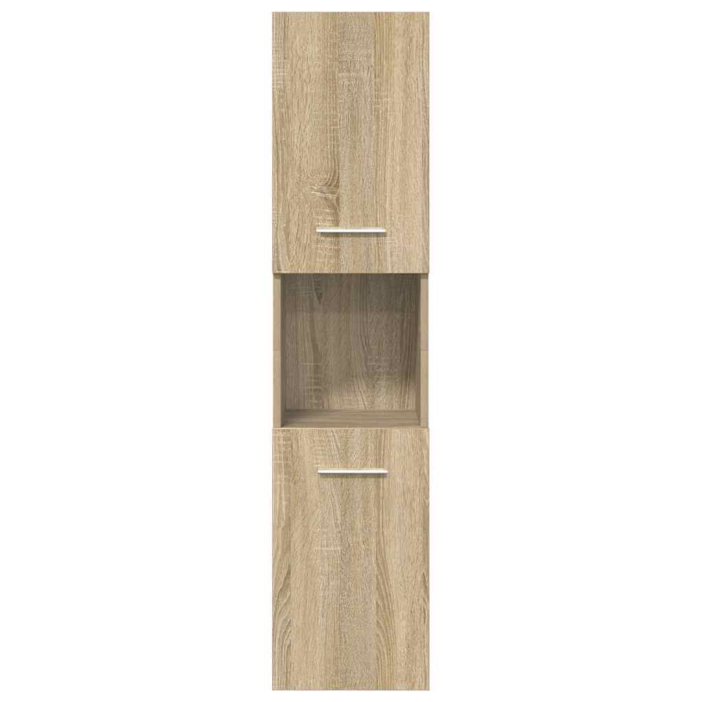 Set Mobili da Bagno 5 pz Rovere Sonoma in Legno Multistrato 3325030