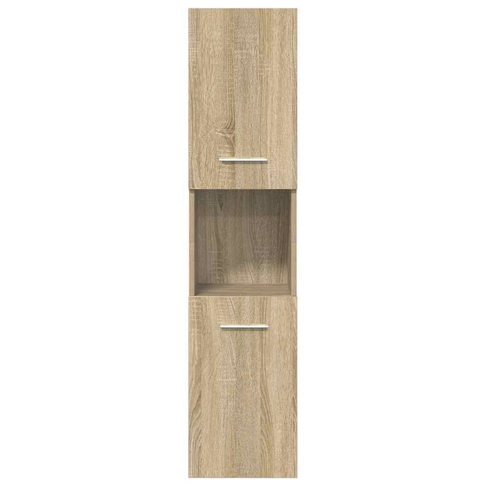 Set Mobili da Bagno 5 pz Rovere Sonoma in Legno Multistrato 3325030