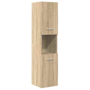 Set Mobili da Bagno 5 pz Rovere Sonoma in Legno Multistrato 3325030