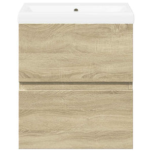 Set Mobili da Bagno 2 pz Rovere Sonoma in Legno Multistrato 3325032