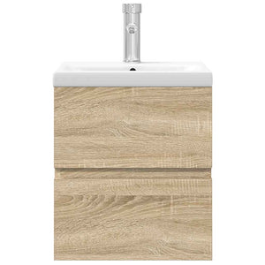 Set Mobili da Bagno 2 pz Rovere Sonoma in Legno Multistrato 3325038