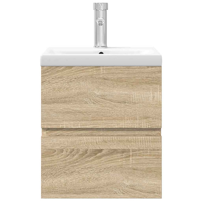 Set Mobili da Bagno 2 pz Rovere Sonoma in Legno Multistrato 3325038