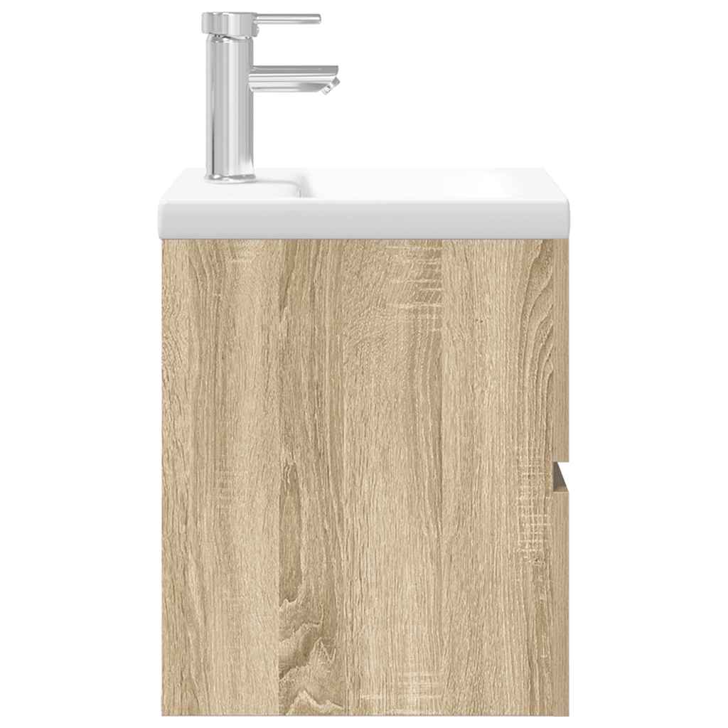 vidaXL Set Mobili da Bagno 2 pz Rovere Sonoma in Legno Multistrato