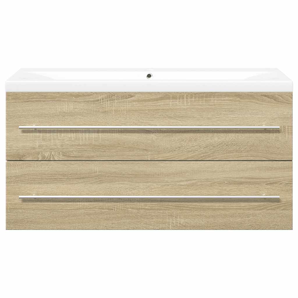 Set Mobili da Bagno 2 pz Rovere Sonoma in Legno Multistrato 3325048